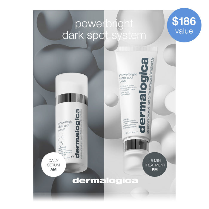 Dermalogica PowerBright Dark Spot System Zestaw serum i peeling 30 ml + 50 ml