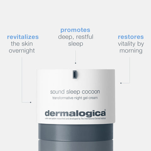 Dermalogica Sound Sleep Cocoon Rewitalizujący żel-krem na noc travel size 10 ml