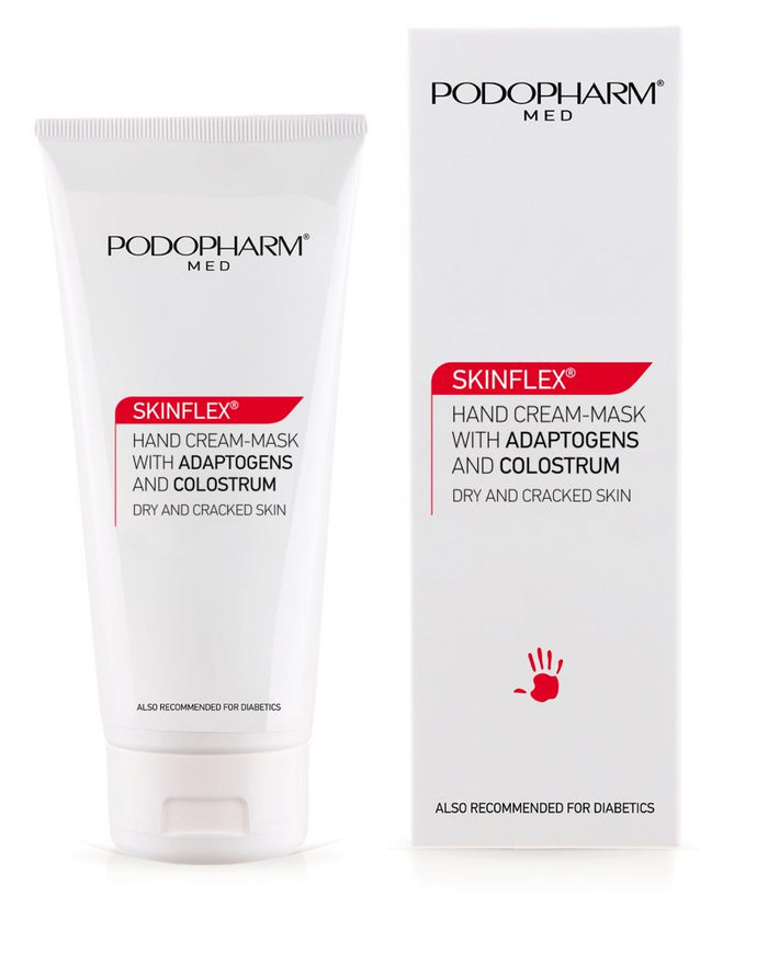 Podopharm SKINFLEX® łagodząca maska do dłoni i stóp z mikrosrebrem 100 ml