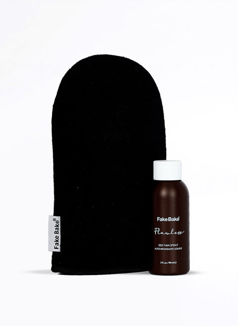 Fake Bake Travel Tan & Go Flawless samoopalacz z rękawicą 90 ml