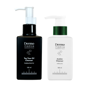 DermoMedica Zestaw Tea Tree Oil Cleanser 150 ml + Azelaic Cleanser 150 ml