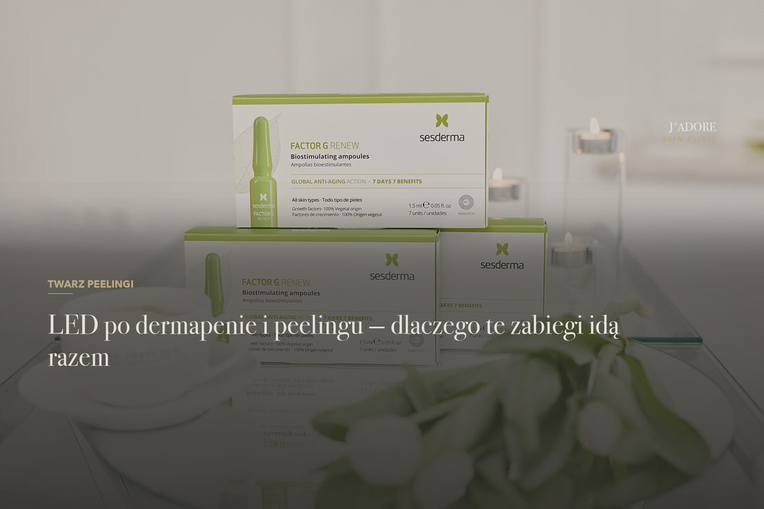 LED po dermapenie i peelingu — dlaczego te zabiegi idą razem