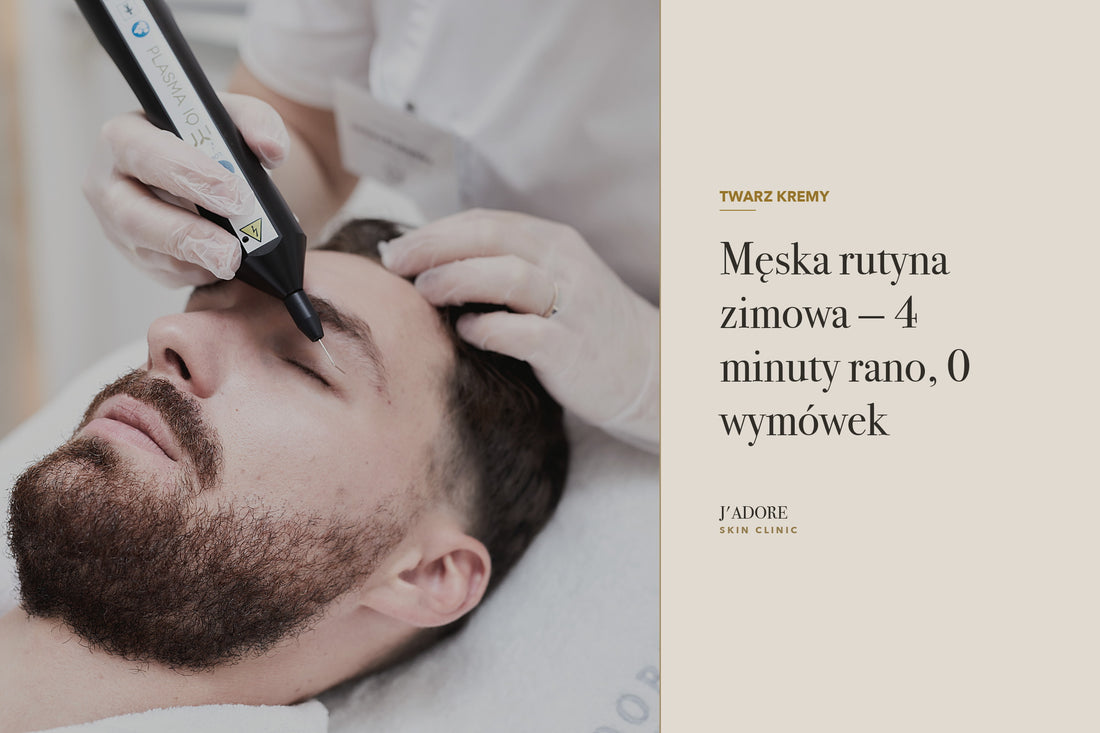 Męska rutyna zimowa — 4 minuty rano, 0 wymówek