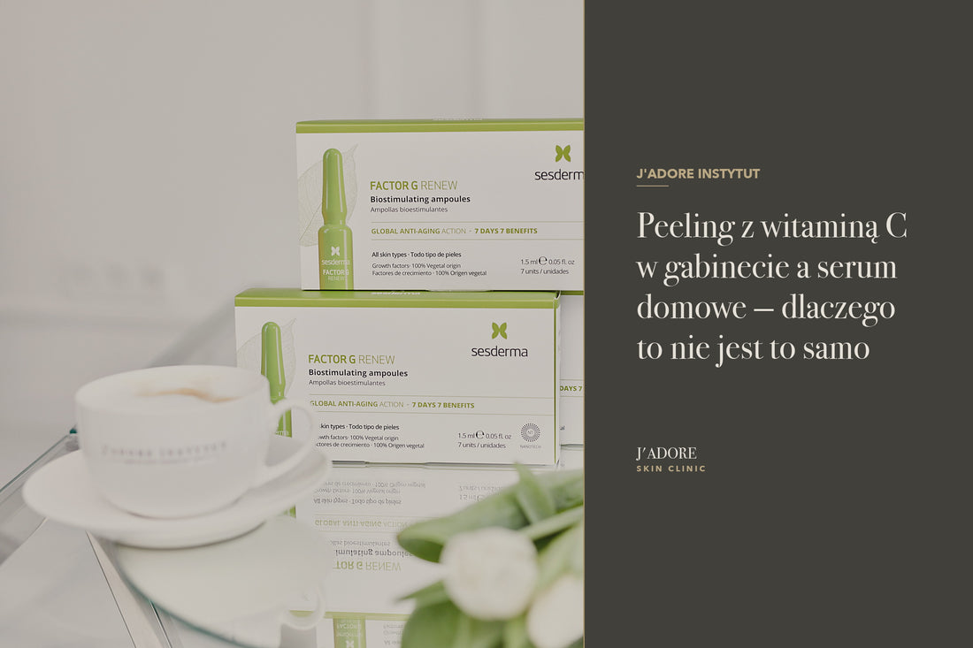Peeling z witaminą C w gabinecie a serum domowe — dlaczego to nie jest to samo