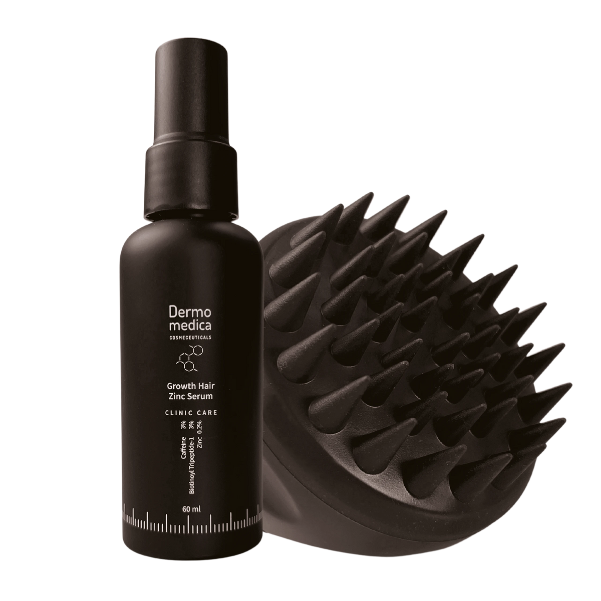 DermoMedica Zestaw Growth Hair Zinc Serum 60 ml + Scalp Massager