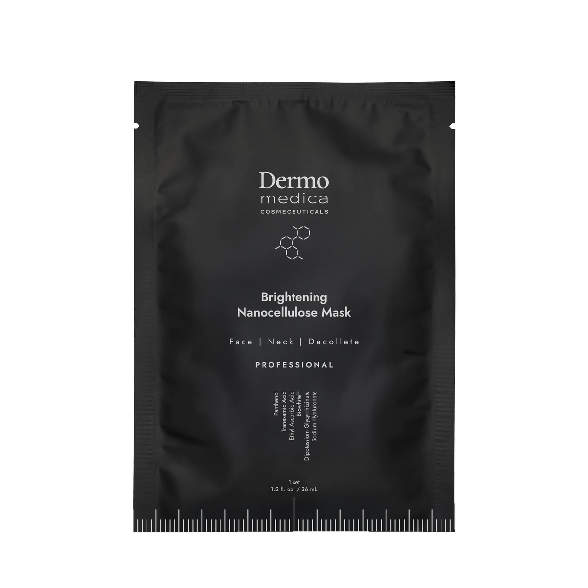 DermoMedica Brightening Nanocellulose Mask / Face / Neck / Decollete