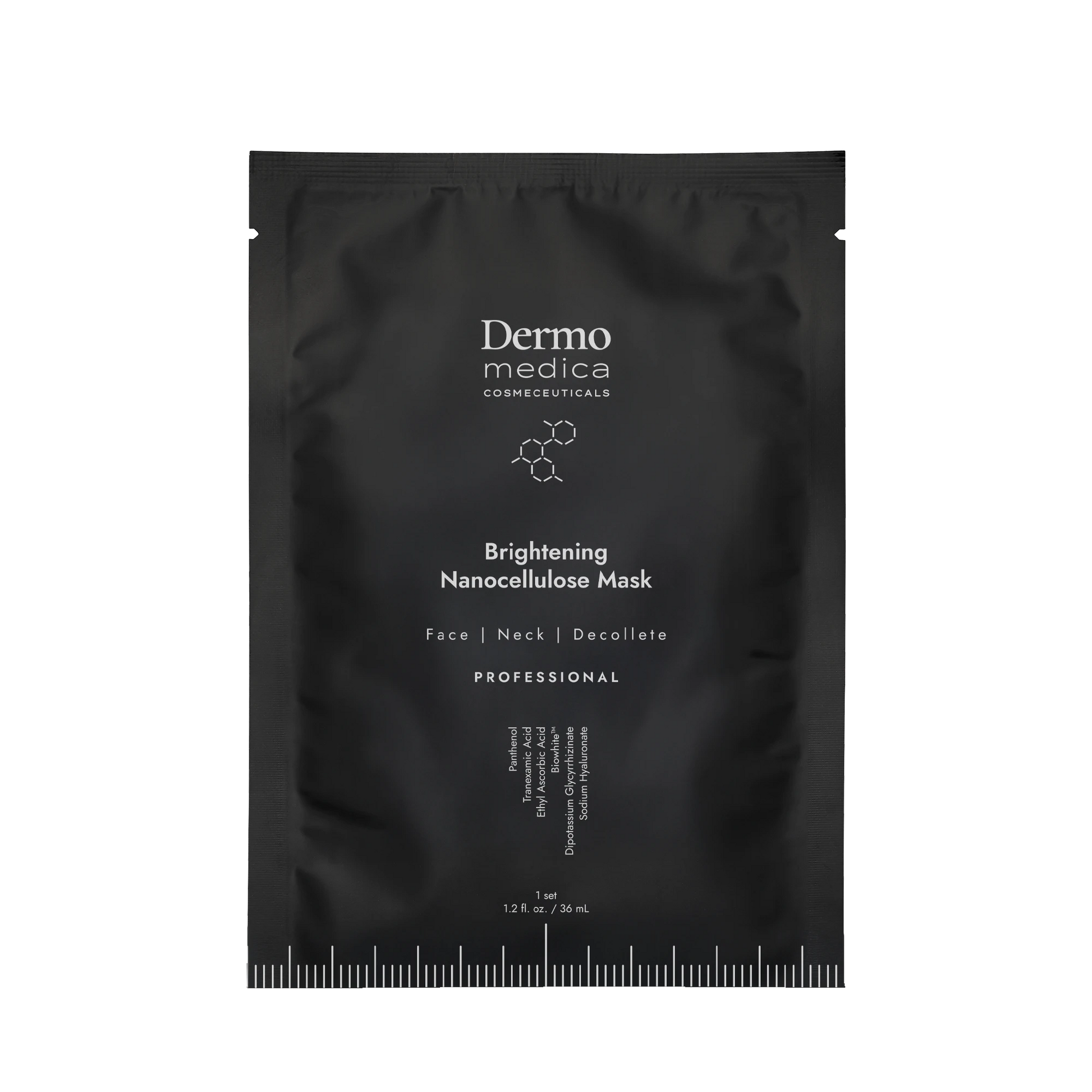 DermoMedica Brightening Nanocellulose Mask / Face / Neck / Decollete