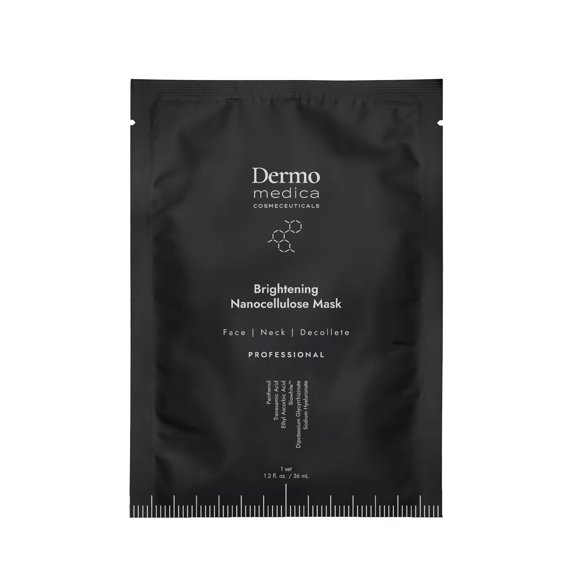 DermoMedica Brightening Nanocellulose Mask / Face / Neck / Decollete