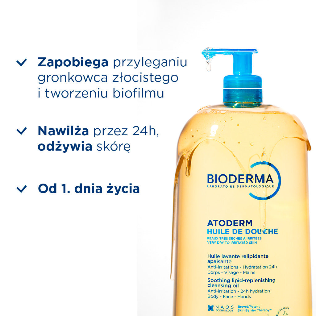 Bioderma Atoderm Huile de douche 1 l — zdjęcie 1