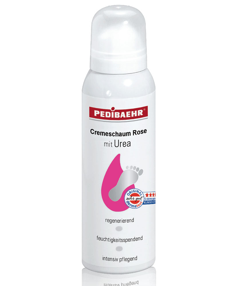 Pedibaehr silnie nawilżająca pianka do stóp z różą i 10% mocznikiem 125 ml