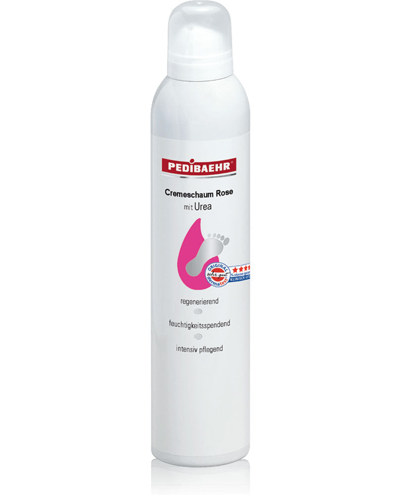 Pedibaehr silnie nawilżająca pianka do stóp z różą i 10% mocznikiem 300 ml