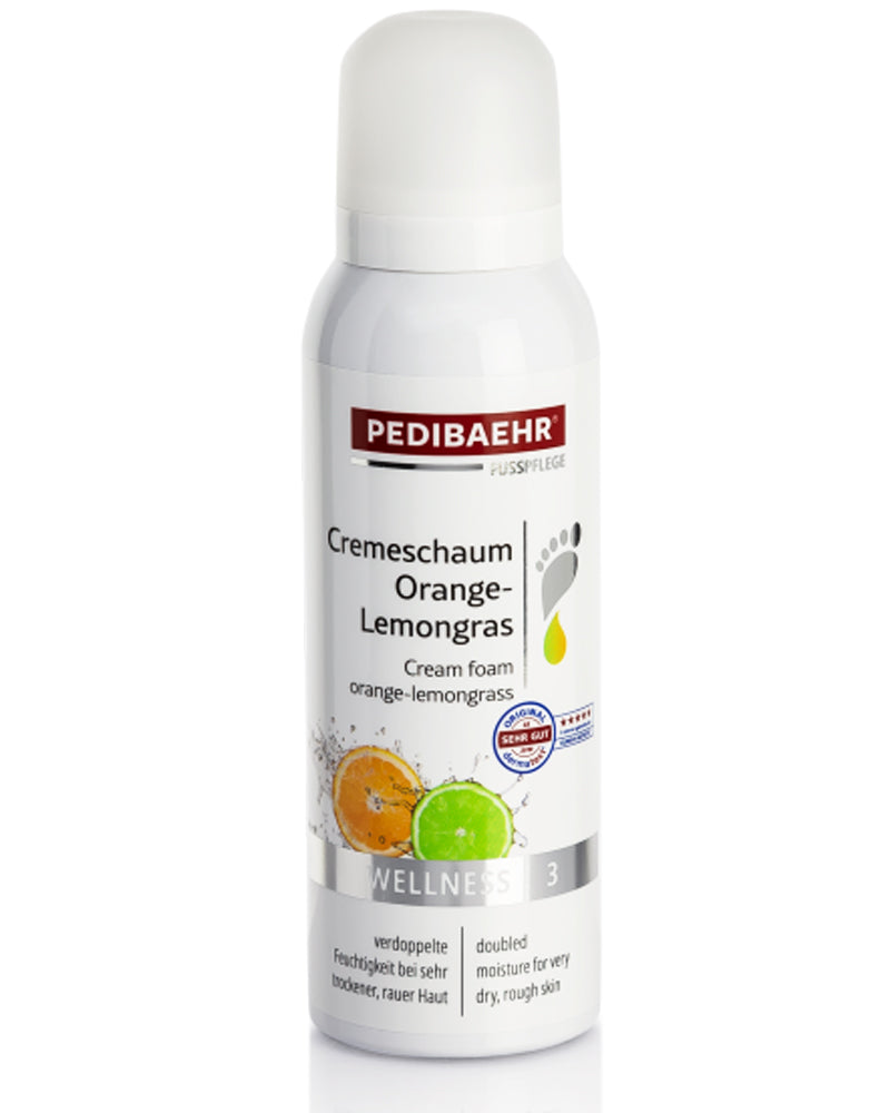 Pedibaehr Wellness odświeżająca pianka do skóry z pomarańczą i trawą cytrynową 125 ml