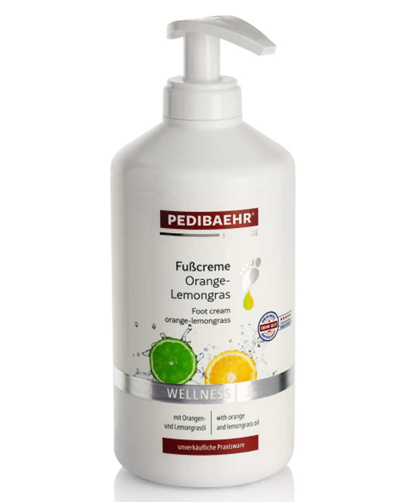 Pedibaehr Wellness odświeżający krem do skóry z pomarańczą i trawą cytrynową 500 ml