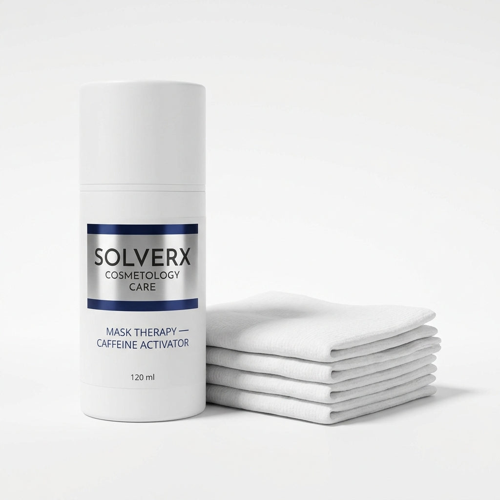 SOLVERX MASK THERAPY COFFEINE ACTIVATOR + 10 MASKs 120ml