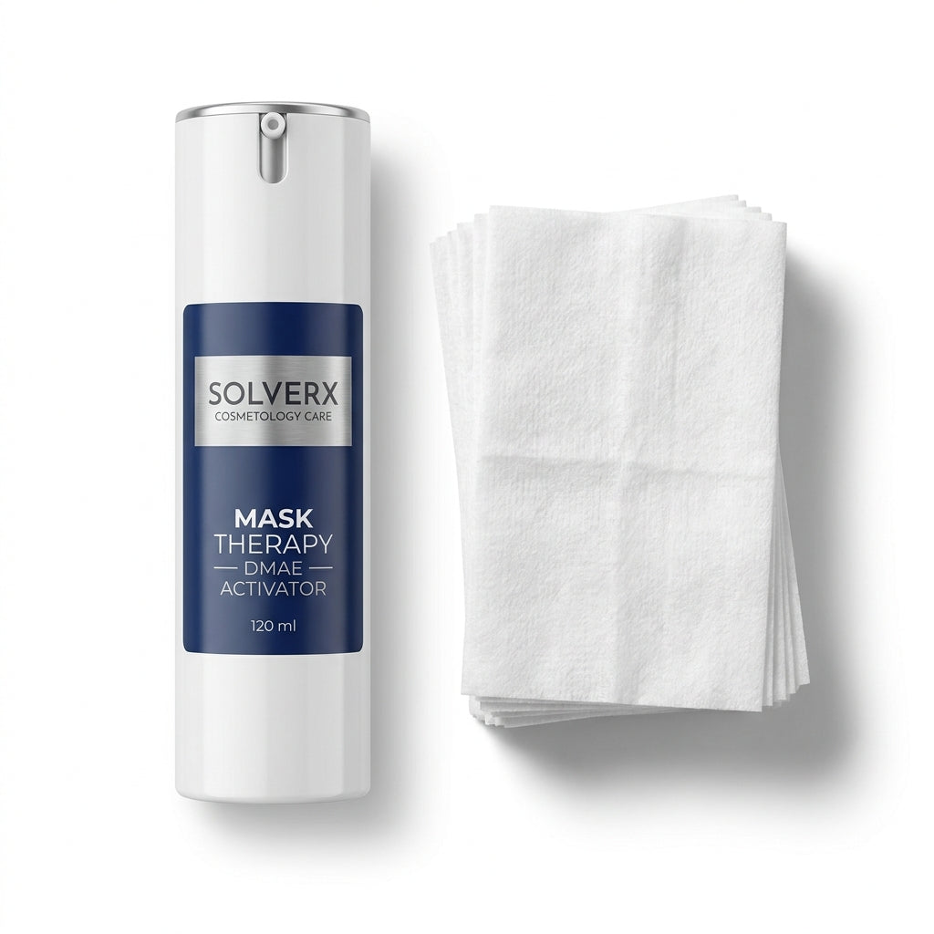 SOLVERX MASK THERAPY DMAE ACTIVATOR + 10 MASKs 120ml