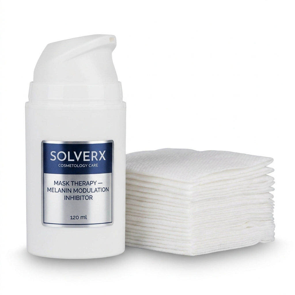 SOLVERX MASK THERAPY Melanin Modulation Inhibitor + 10 MASKs 120ml
