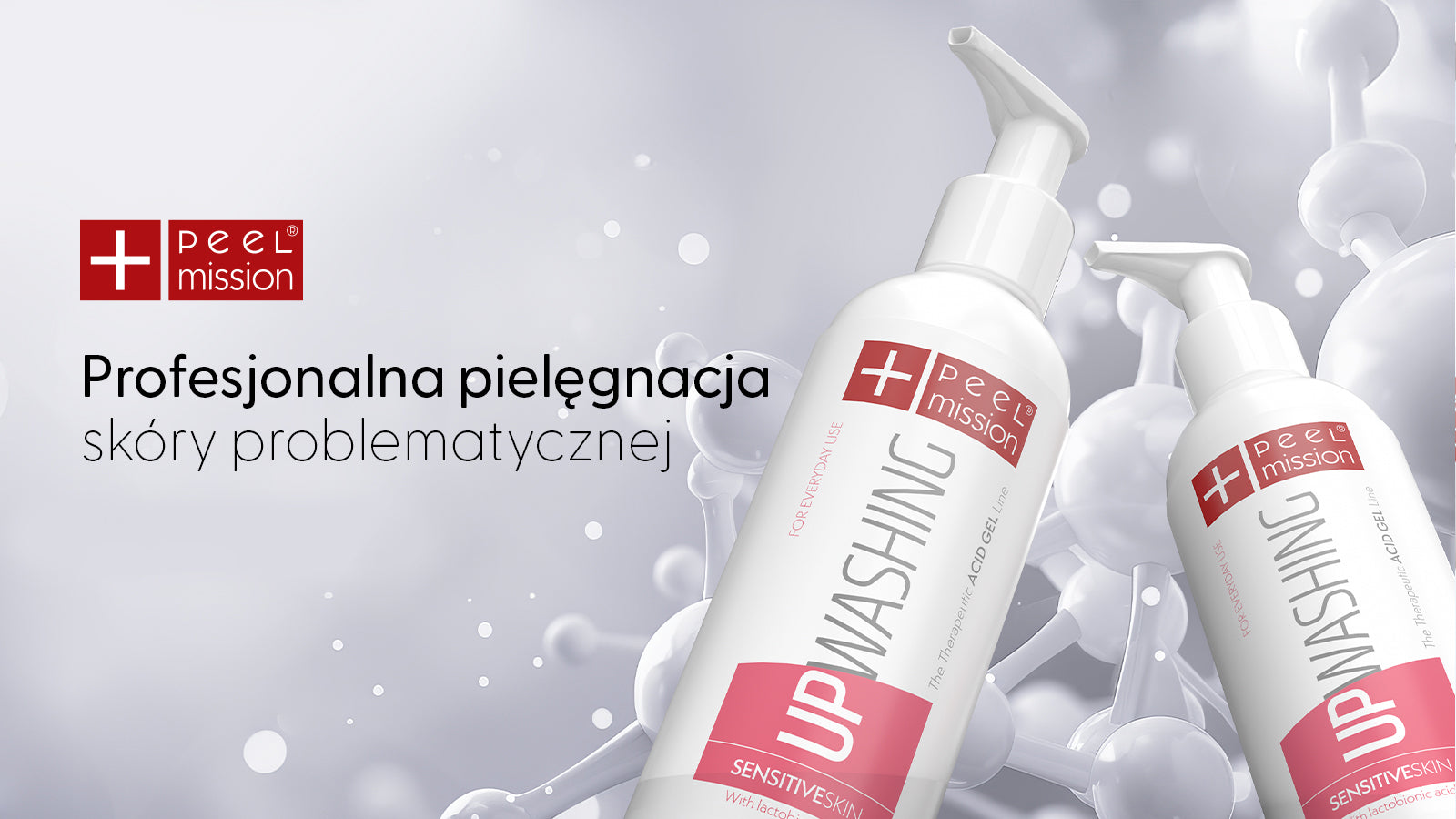 Peel Mission UpWashing Sensitive Skin - opakowanie żelu myjącego 250 ml