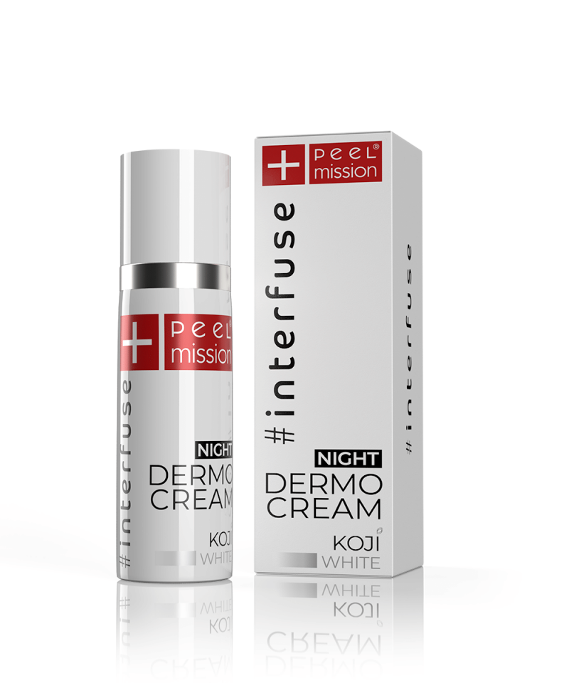 Peel Mission #interfuse KOJI WHITE NIGHT DERMO-CREAM 30 ml — wersja zoom 800x960, ok. 335 KB
