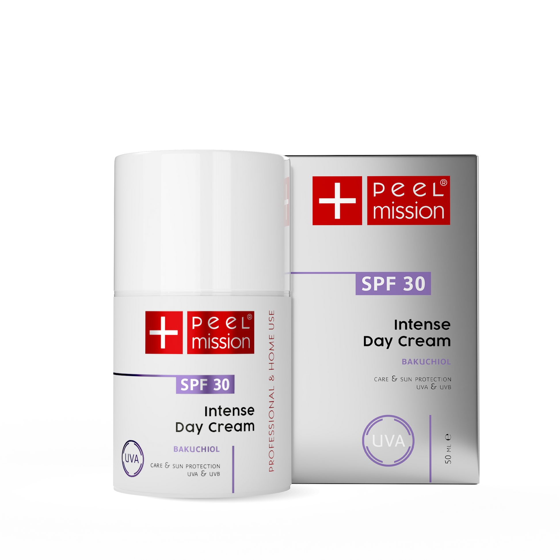Peel Mission Intense Day Cream SPF 30+ Bakuchiol 50 ml - opakowanie kremu