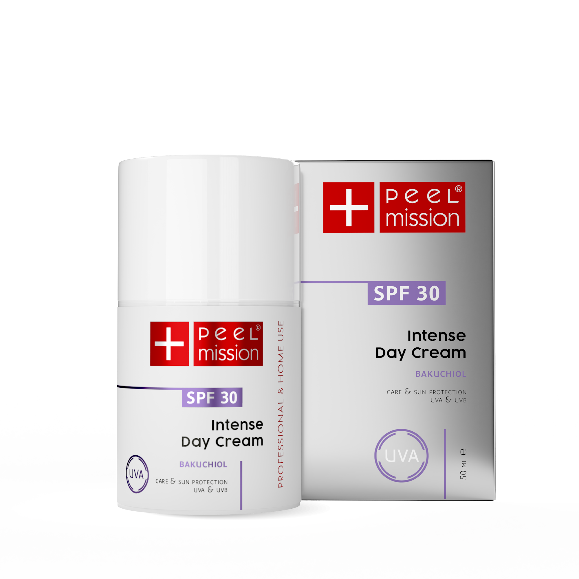 Peel Mission Intense Day Cream SPF 30+ Bakuchiol 50 ml - opakowanie kremu
