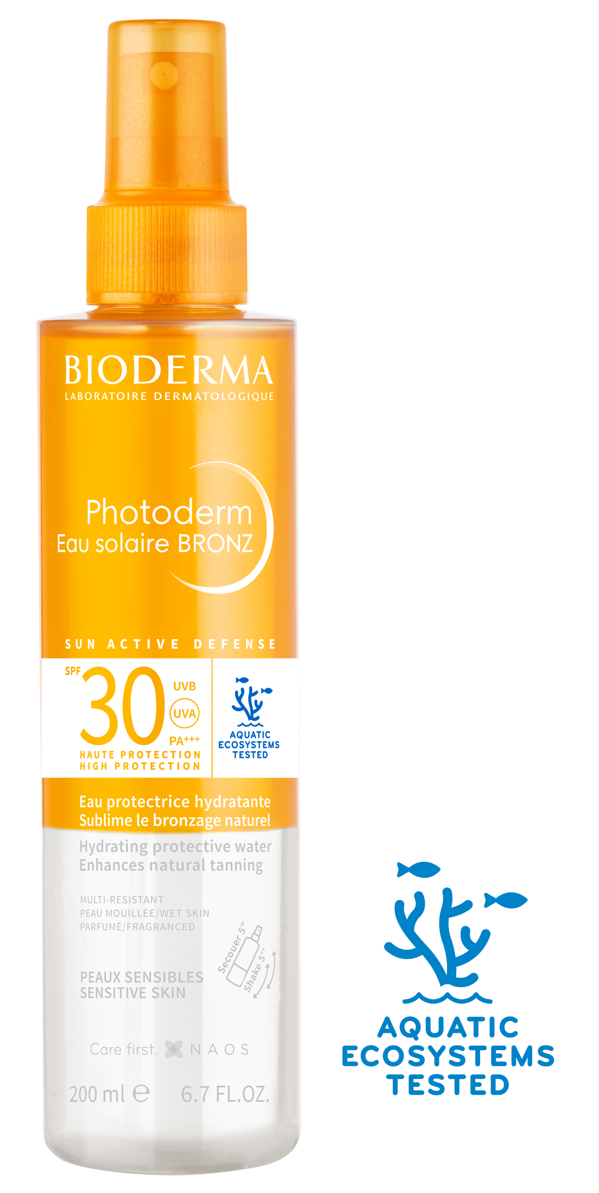 Bioderma Photoderm Eau Solaire Bronz SPF 30 200 ml — zdjęcie 2