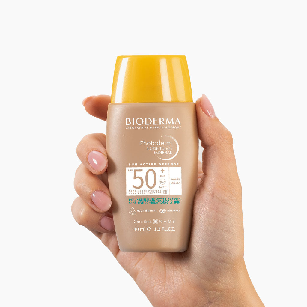 Bioderma Photoderm NUDE Touch MINERAL SPF 50+ ciemny 40 ml — zdjęcie 1
