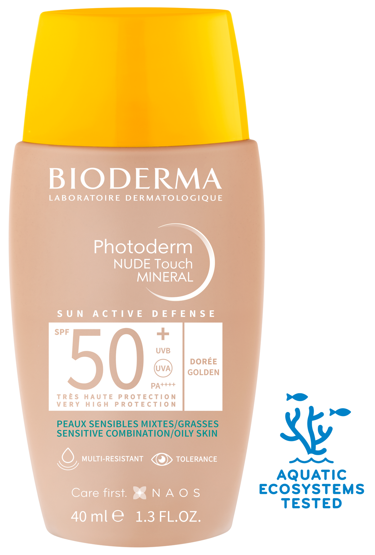 Bioderma Photoderm NUDE Touch MINERAL SPF 50+ ciemny 40 ml — zdjęcie 3