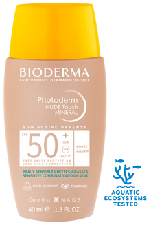 Bioderma Photoderm NUDE Touch MINERAL SPF 50+ ciemny 40 ml — foto 3