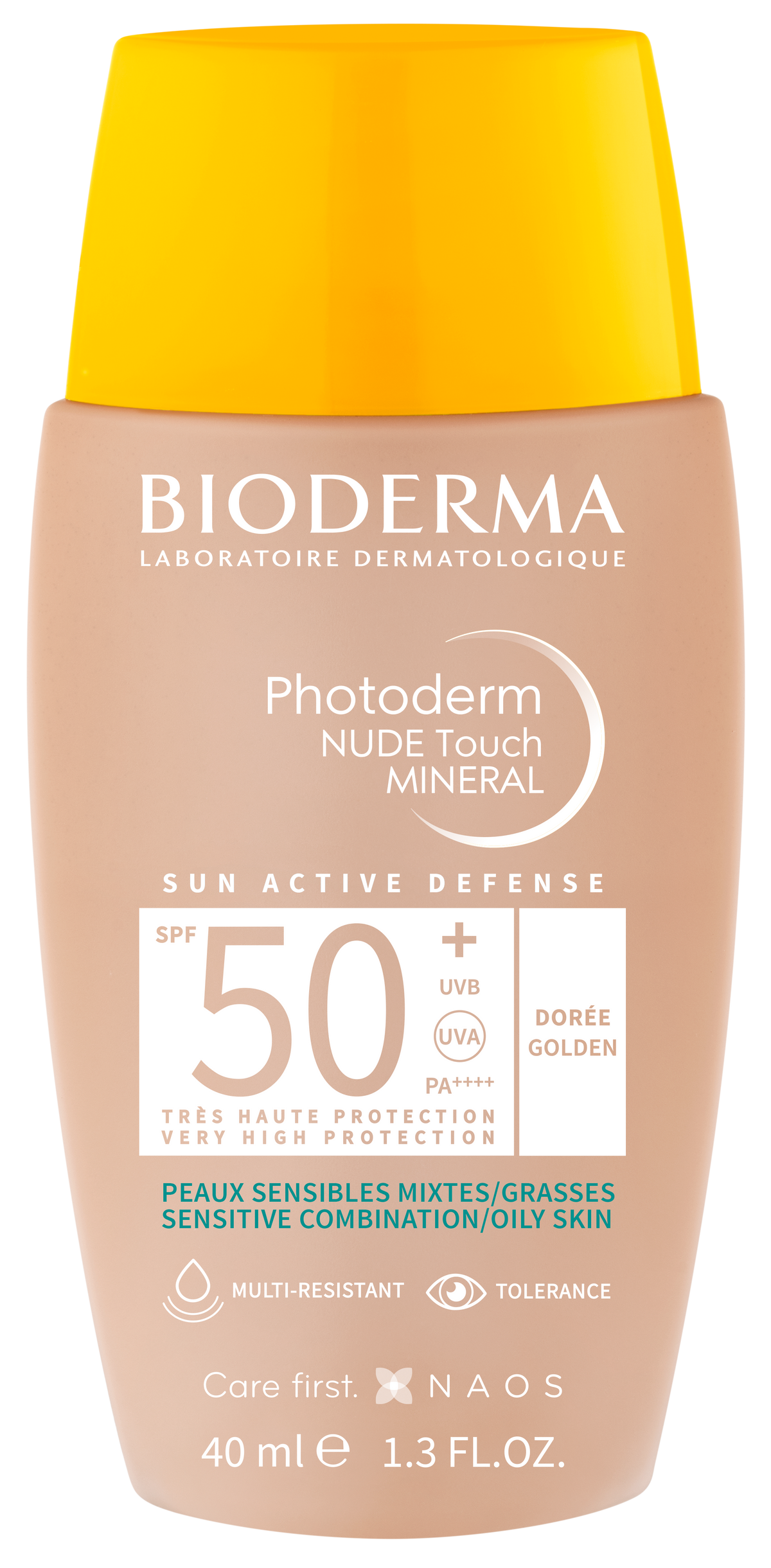 Bioderma Photoderm NUDE Touch MINERAL SPF 50+ ciemny 40 ml — zdjęcie 4