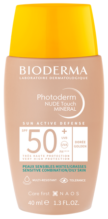Bioderma Photoderm NUDE Touch MINERAL SPF 50+ ciemny 40 ml — foto 4