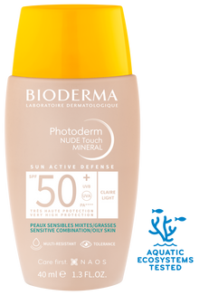 Bioderma Photoderm NUDE Touch MINERAL SPF 50+ jasny 40 ml — Foto 3