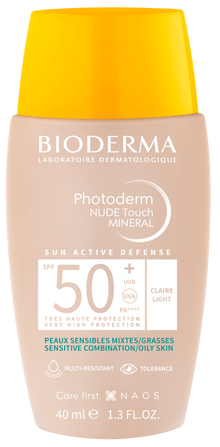 Bioderma Photoderm NUDE Touch MINERAL SPF 50+ jasny 40 ml — Foto 4