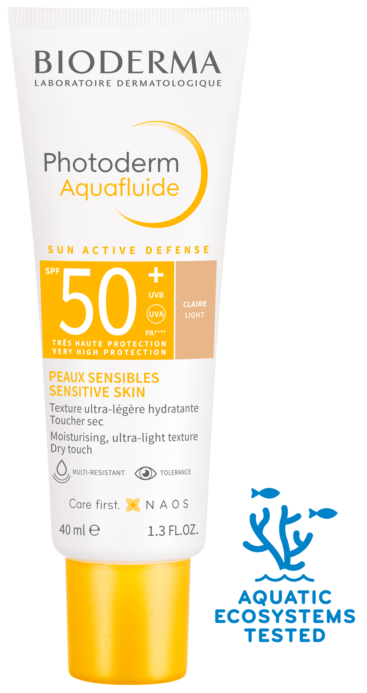 Bioderma Photoderm Aquafluide SPF 50+ jasny 40 ml — zdjęcie 2
