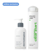 acne-clearing double cleanse set (2 full-size)
