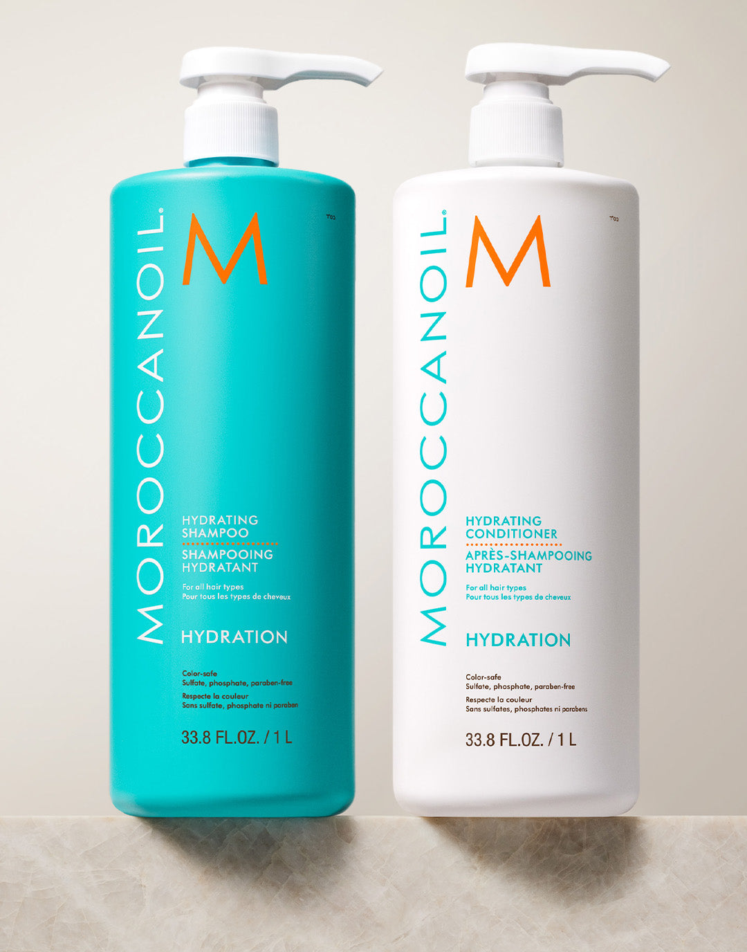 Hydrating Shampoo & Conditioner Half-Liter Set