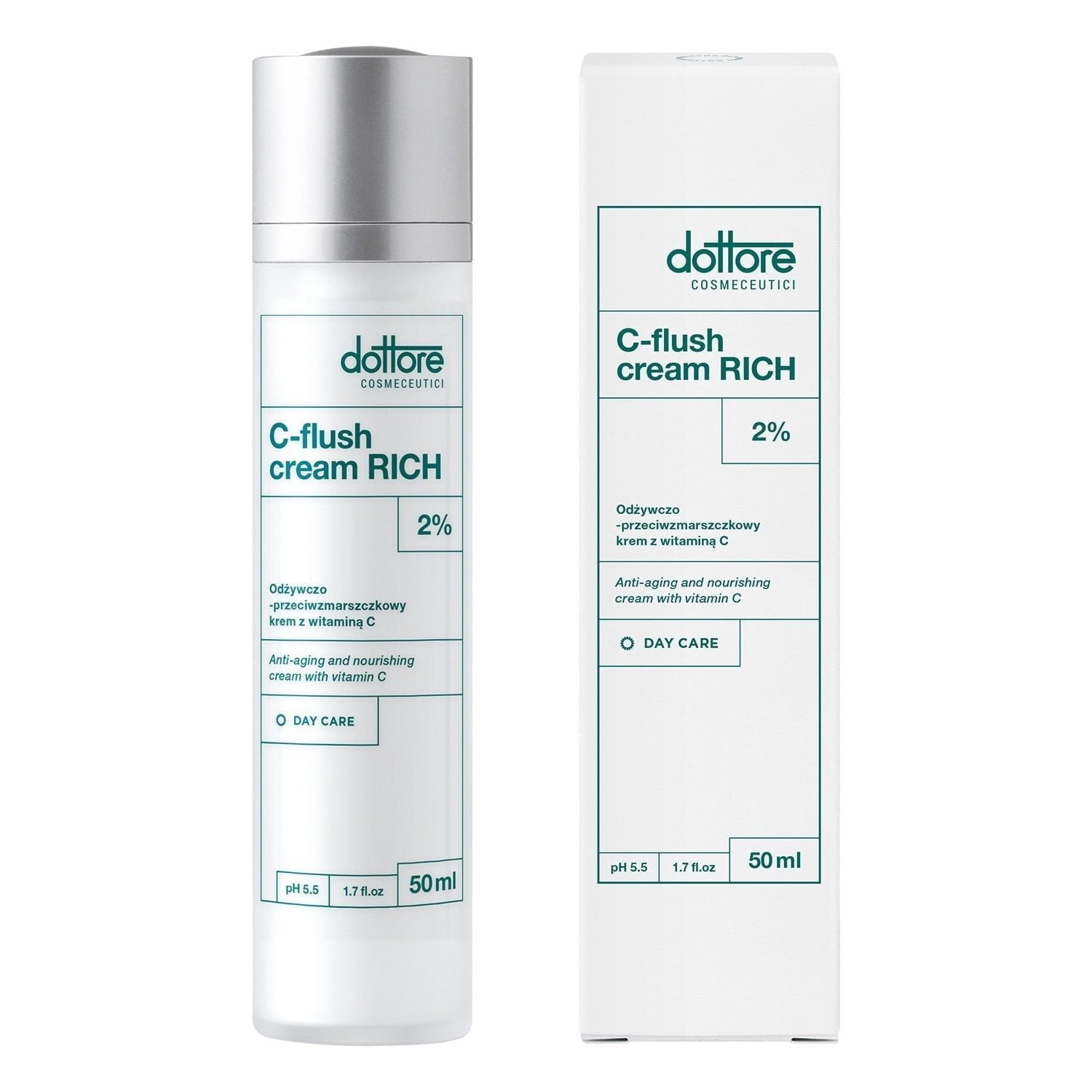 Dottore C-flush cream RICH – krem z 2% witaminą C i olejem z awokado