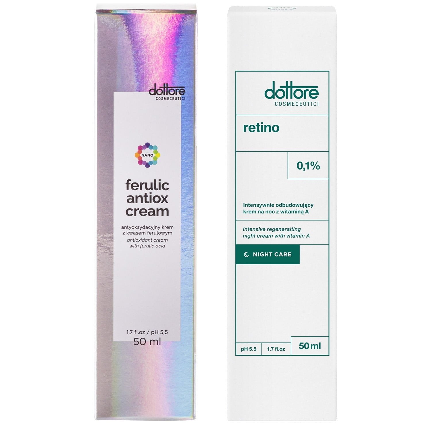 Dottore kuracja antyoksydacyjno-odbudowująca – ferulic antiox cream, retino