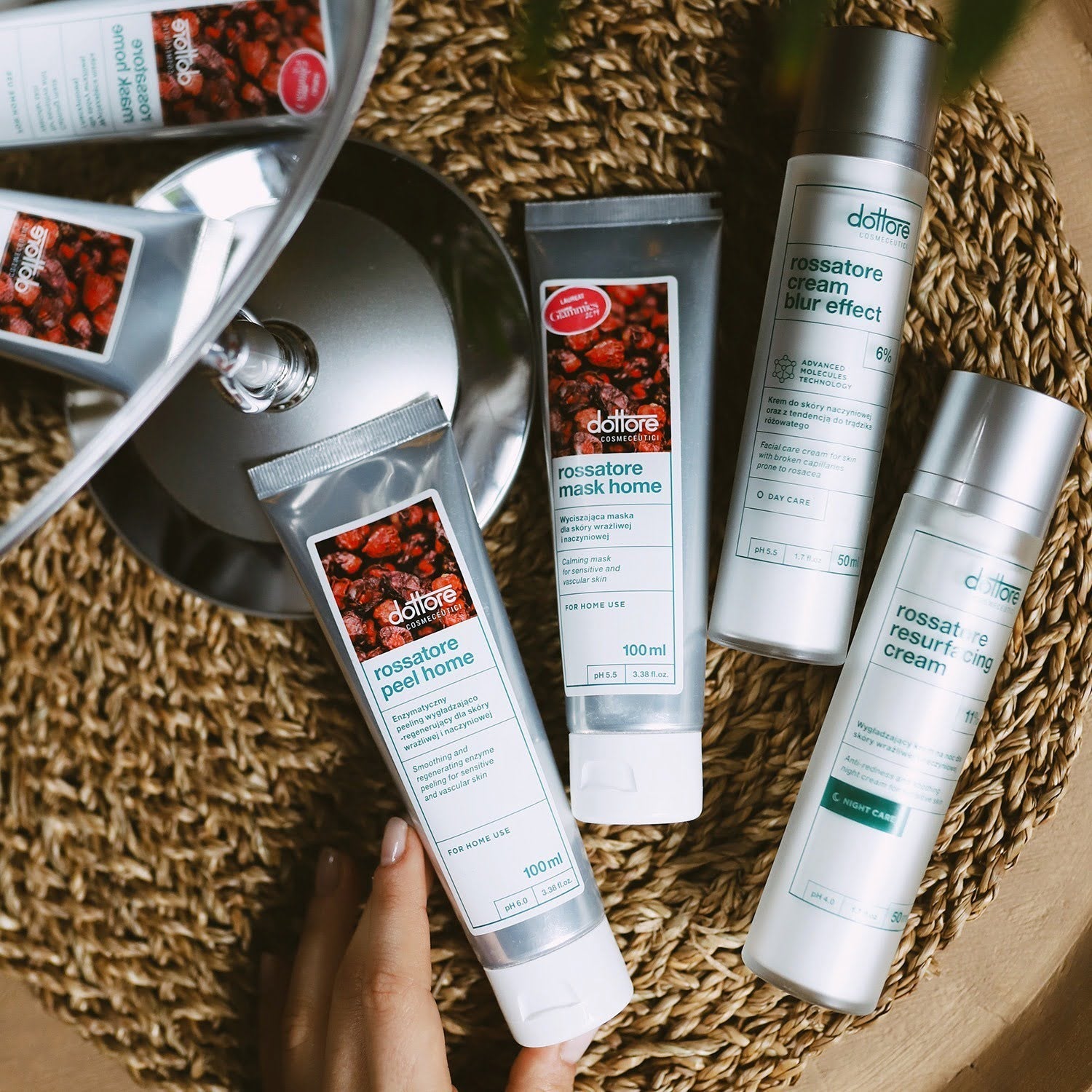 Dottore kuracja intensywnie wzmacniająca – rossatore cream, resurfacing, peel, mask