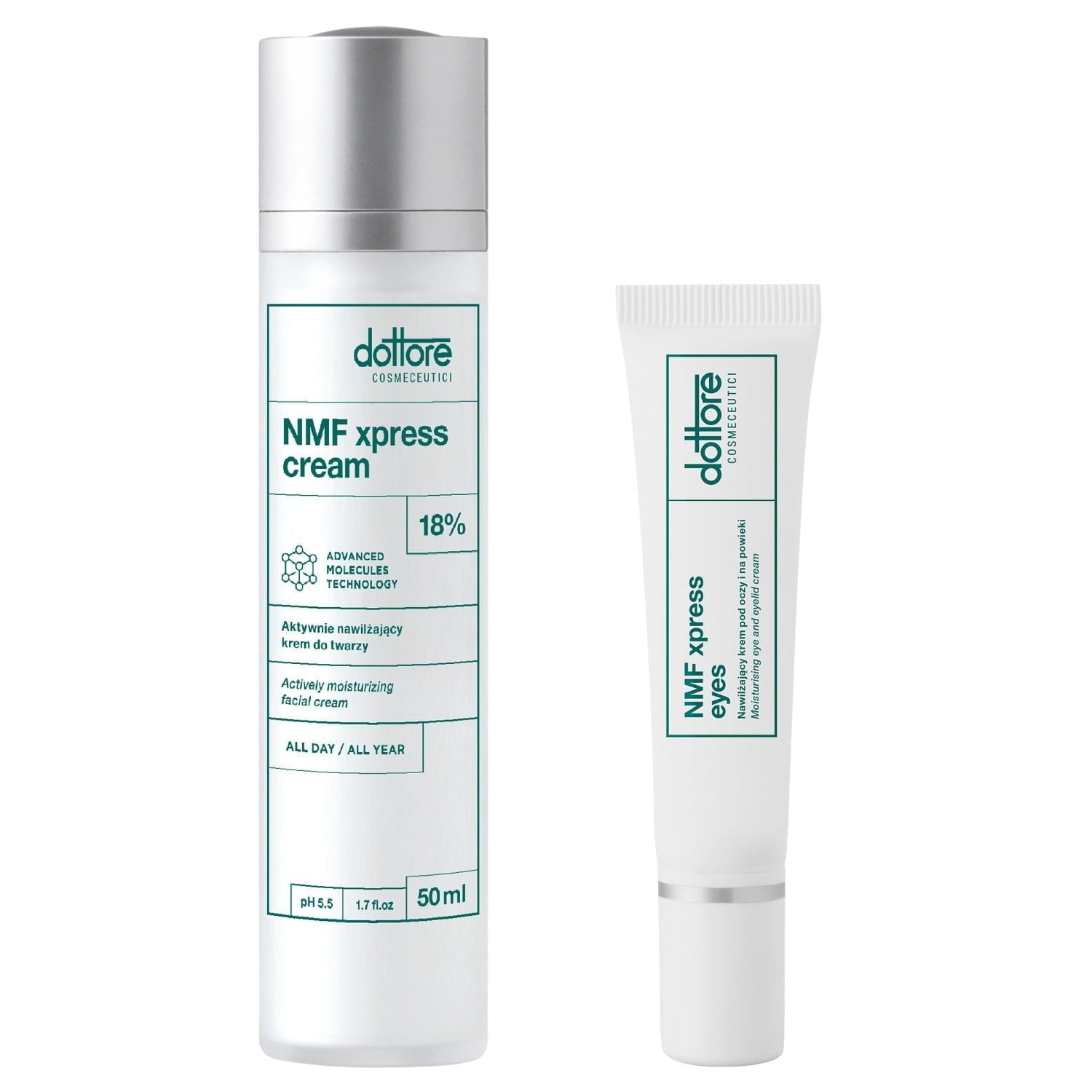 Dottore kuracja nawilżająca – NMF xpress cream, NMF xpress eyes