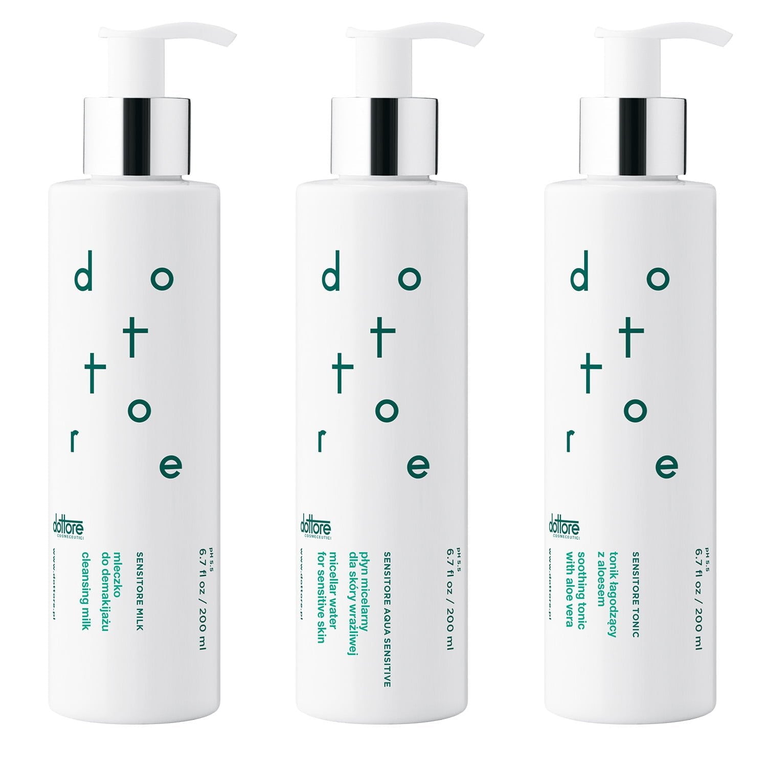 Dottore PAKIET sensitore home – aqua sensitive, milk, tonic