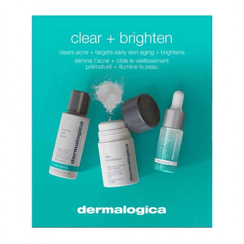 Dermalogica Clear + Brighten Kit Zestaw oczyszczająco-rozjaśniający