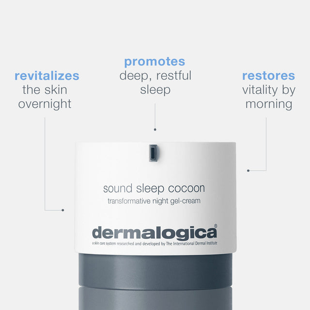 Dermalogica Sound Sleep Cocoon Ревіталізуючий гель-крем на ніч travel size 10 мл