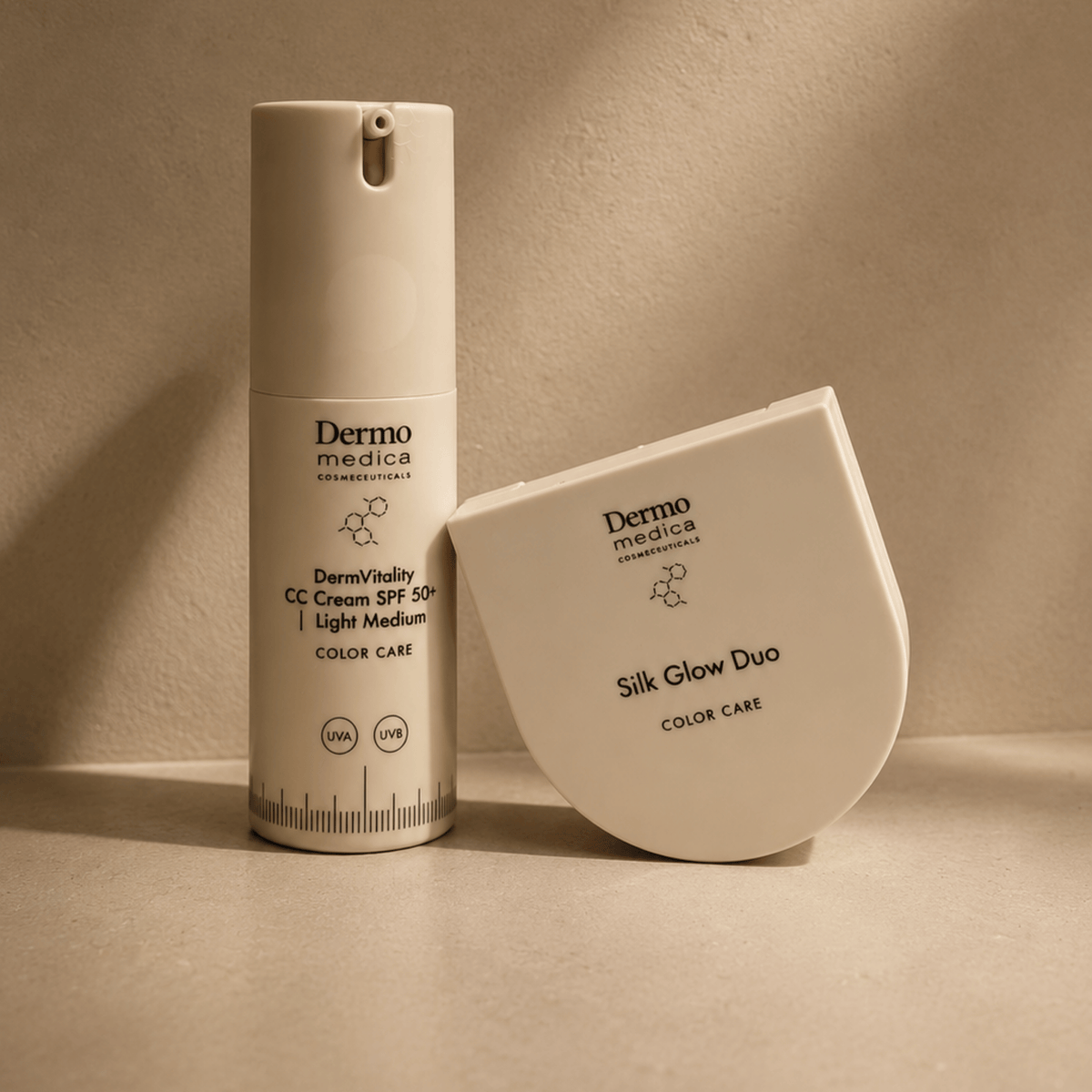 DermoMedica Aktionsset – Glowy Duo Light Medium
