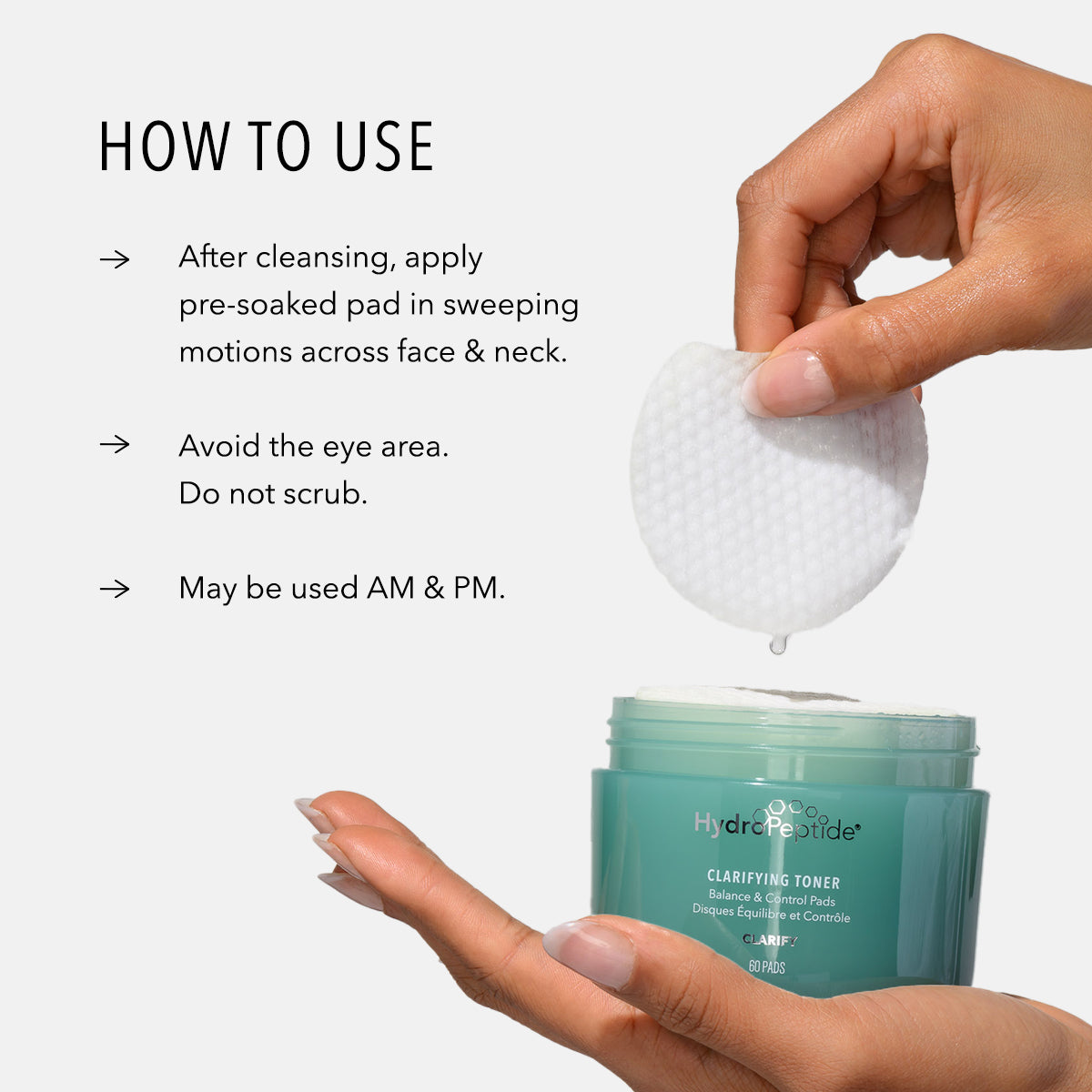 HydroPeptide Clarifying Toner - Pads — HydroPeptide