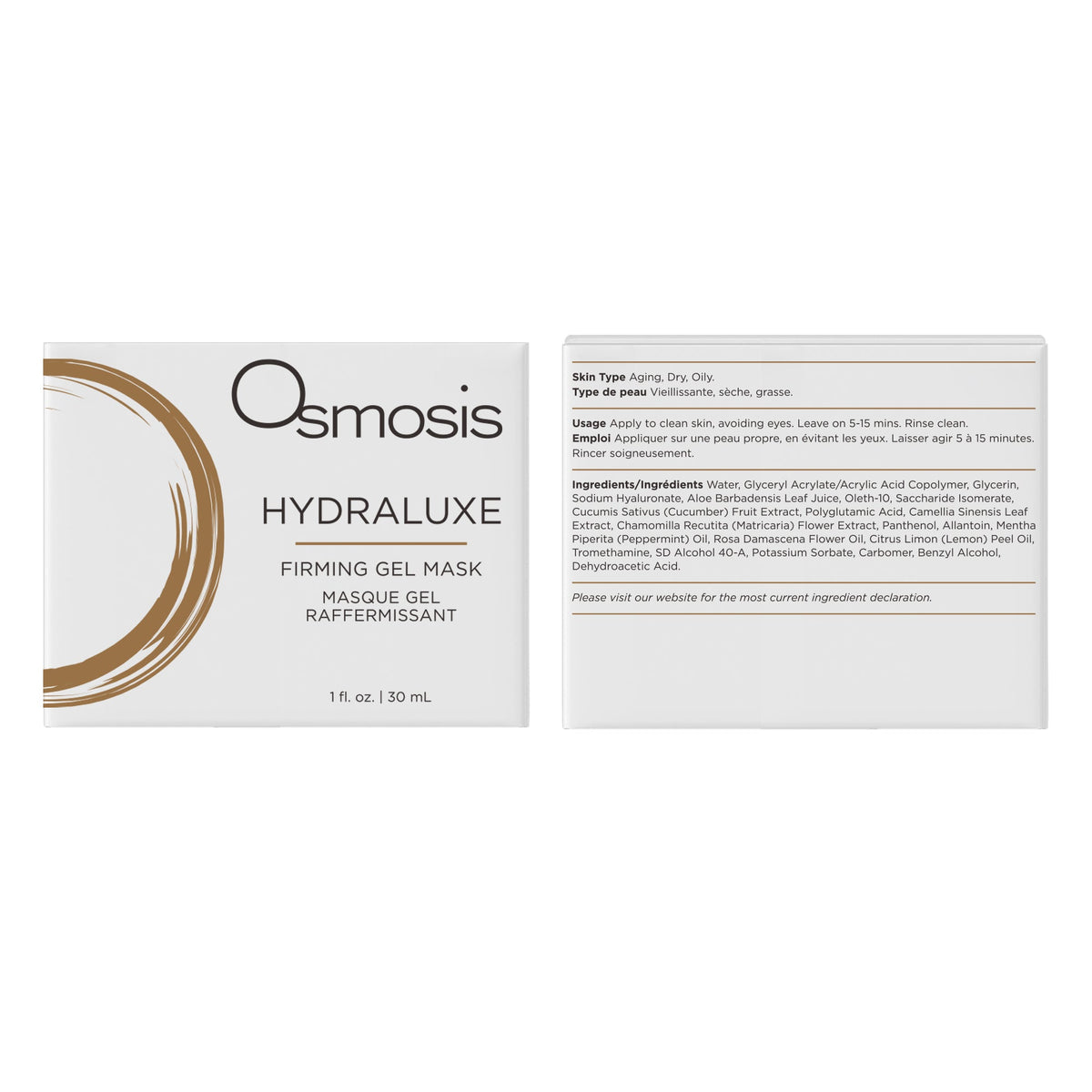 Osmosis Beauty HYDRALUXE FIRMING GEL MASK 30 ML