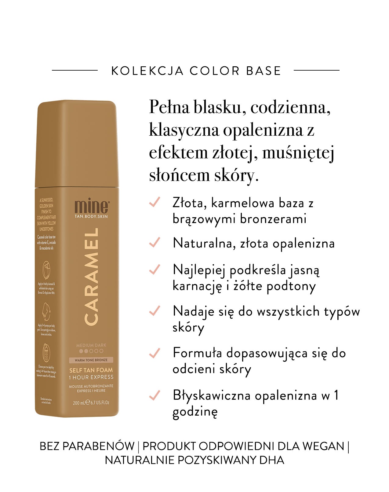 MineTan Caramel — Pianka Samoopalająca 200 ml — ujęcie 2