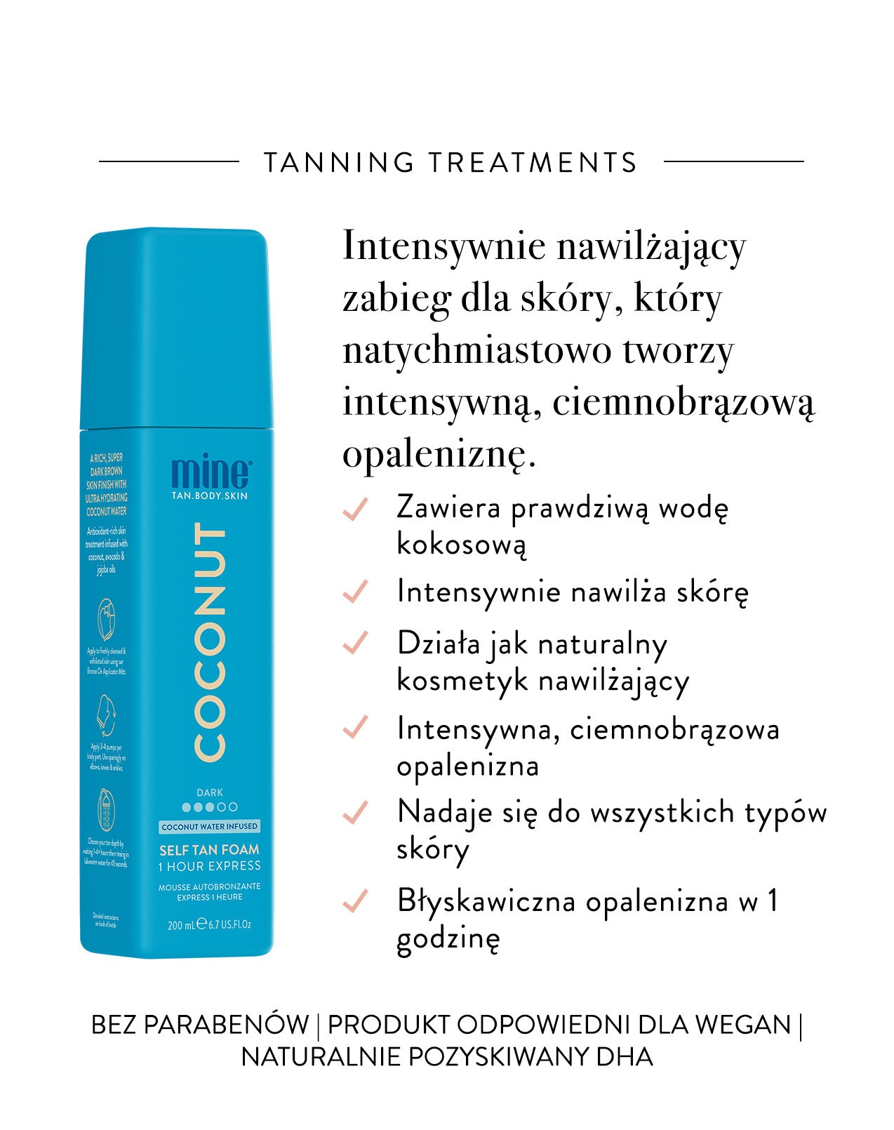 MineTan Coconut Water — Pianka Samoopalająca 200 ml — ujęcie 2
