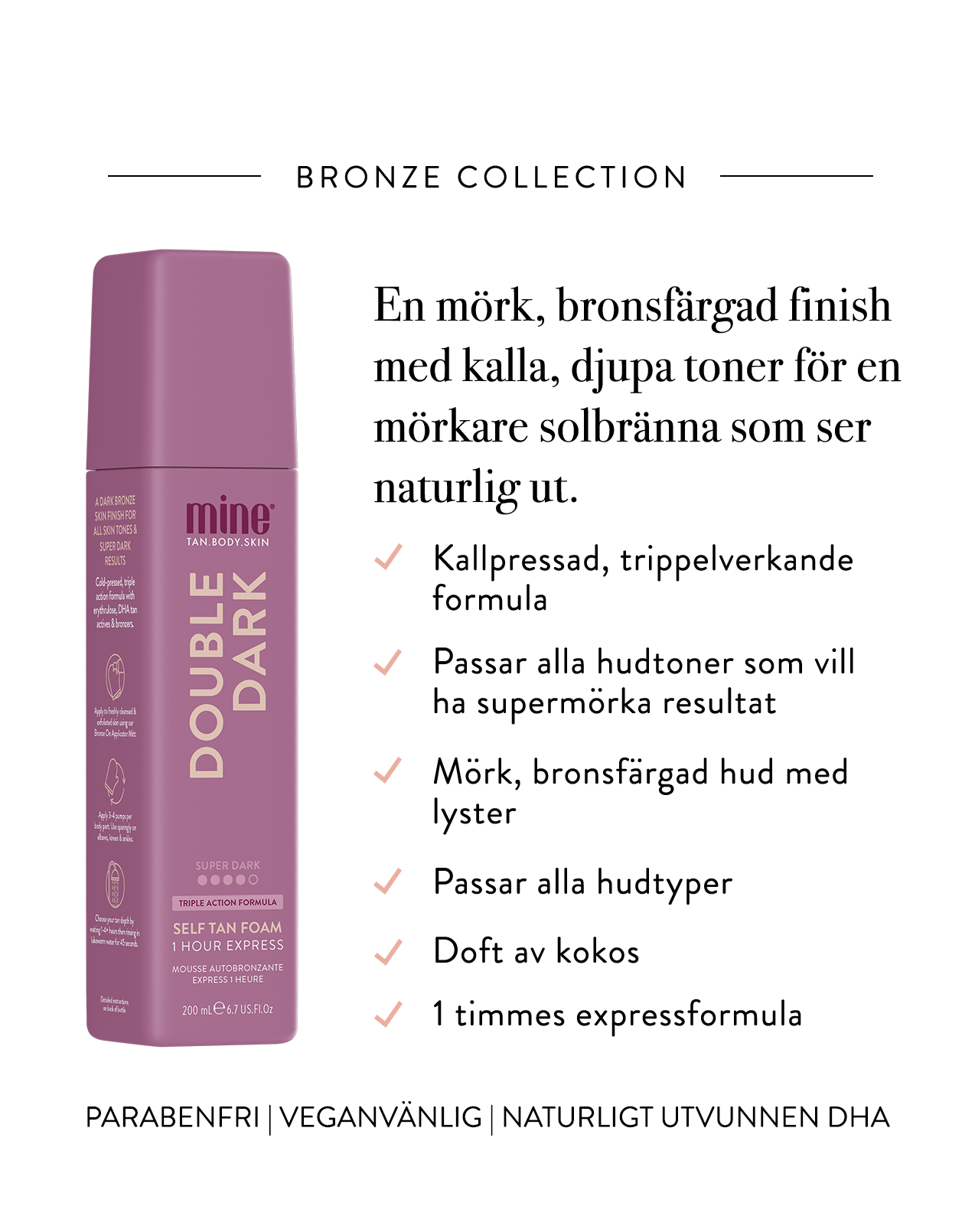 MineTan Double Dark — Pianka Samoopalająca 200 ml — ujęcie 2