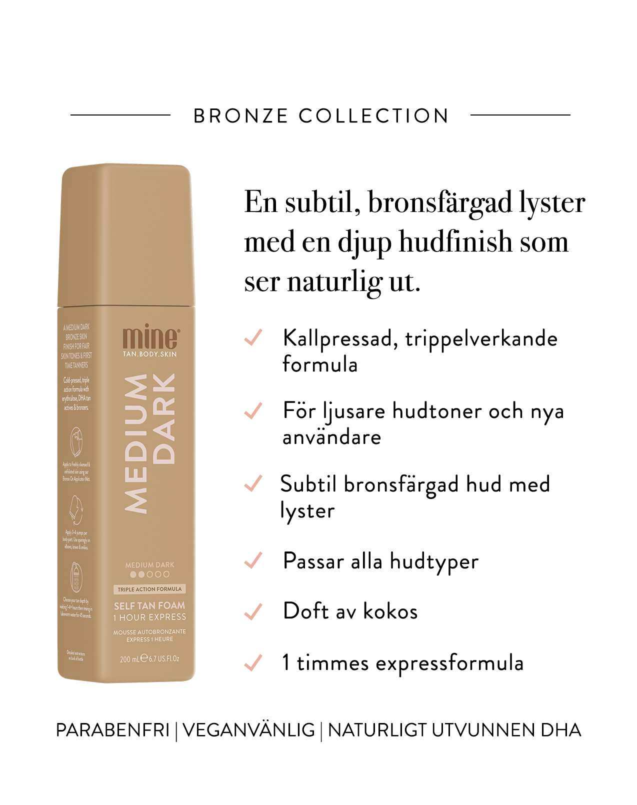 MineTan Medium Dark — Pianka Samoopalająca 200 ml — ujęcie 2
