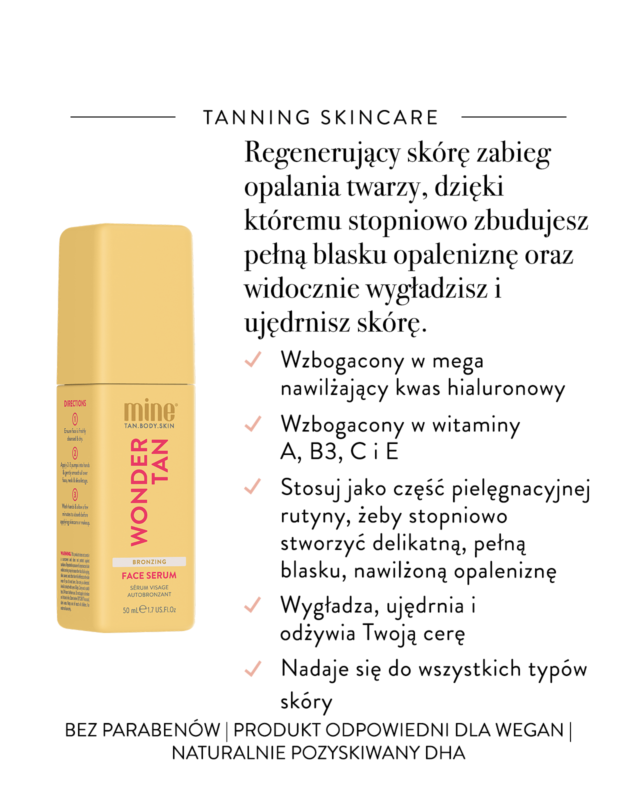 MineTan Wonder Tan — Brązujące Serum Regenerujące — ujęcie 2